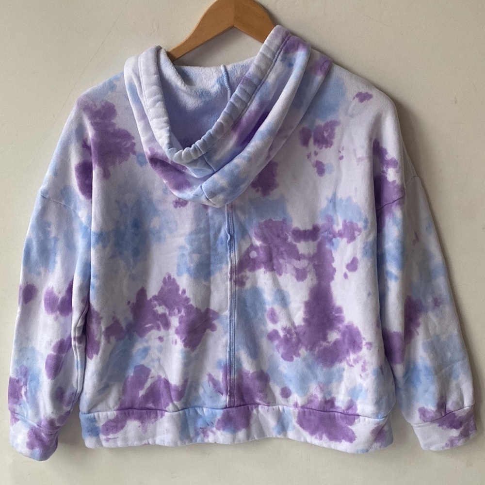 (A5) NEW Free People Movement Purple Tie Dye Work It Out Hoodie, Sz Small, NWOT - Picture 13 of 14